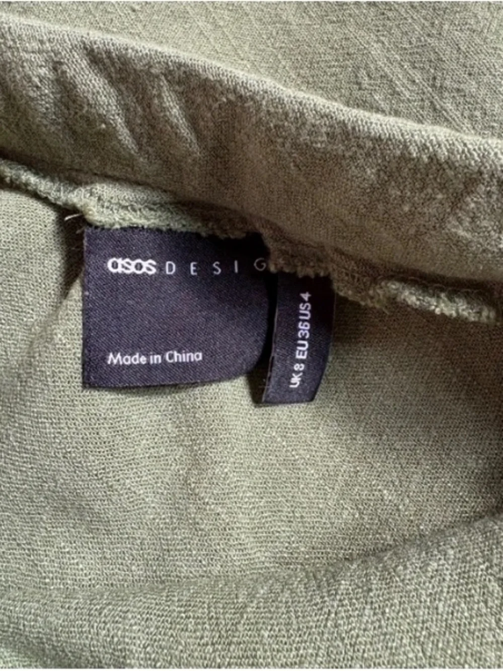 ASOS Olive Green Drawstring Maxi Skirt